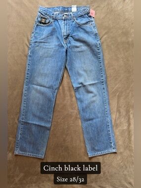 Cinch Men’s Black Label, Light Blue Jeans